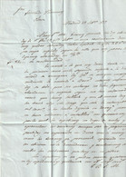 Espagne Lettre MADRID 25/9/1837 Taxe Tampon Pour Oloron Basses Pyrénées - Cachet Entrée Espagne Par OLERON Voir Cachets - ...-1850 Prefilatelia