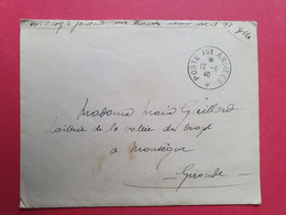 Enveloppe En Fm Du SP 96 Pour Monségur En 1940 - N 39 - WW II