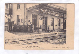 CPA :  14 X 9  -  La  Guerre De 1914.  - La Gare De CIREY Pillée Par Les Allemands - Cirey Sur Vezouze