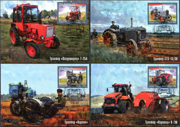 Russia. 2022. Wheel-type Tractors. Cancellation Moscow (Mint) Set - Maximum Cards