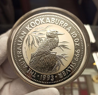 Australia 10 Onzas 10 Dólares Kookaburra 1993 Km 231 Plata Pura SC UNC - Altri & Non Classificati