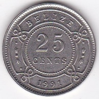 Belize. 25 Cents 1991, Elizabeth II ,Copper-nickel, KM# 36, SUP/XF - Belize