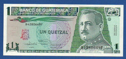 GUATEMALA - P. 73c – 1 Quetzal 22.01.1992 UNC Serie B4280649F Printer Canadian B.N. - Guatemala