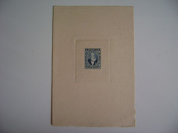 BRAZIL / BRASIL - EMPIRE (DOM PEDRO) 1000 REIS BLUE COTTENS ESSAY IN THE STATE - Unused Stamps