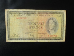 LUXEMBOURG : 50 FRANCS   6.2.1961     P 51a       TB+ - Luxembourg