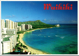 Hawaii Honolulu Waikiki Beach With Diamond Head In Background - Honolulu