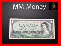 CANADA  1 $  1954  P. 74  "sig. Beattie - Rasminsky"     VF    [MM-Money] - Kanada