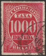 Brazil 1889 Sc J9 Bresil Yt Taxe 9 Postage Due Used Pinhole - Postage Due