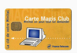 FRANCE CARTE A PUCE FRANCE TELECOM MINITEL CARTE MAGIS CLUB - Autres & Non Classés