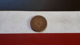 ALLEMAGNE GERMANY 5 RENTENPFENNIG 1924 A - 5 Rentenpfennig & 5 Reichspfennig