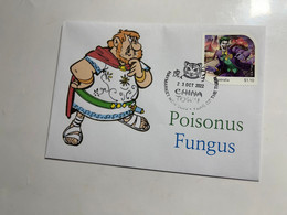 (3 L 37) ASTERIX (Poisonus Fungus) (with Australia Scarce Personalied Stamp From DC Batman Presentation Book) - Sonstige