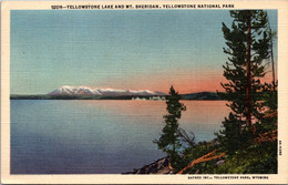 Yellowstone National Park Yellowstone Lake And Mount Sheridan Curteich - Parques Nacionales USA