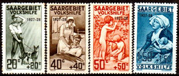 Sarre-114- Original Values Issued In 1927.(+) Hinged - Quality In Your Opinion. - Other & Unclassified