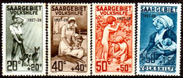Sarre-114- Original Values Issued In 1927.(+) Hinged - Quality In Your Opinion. - Andere & Zonder Classificatie