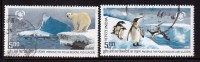 India Used 2009, Set Of 2, Polar Bear, Glaciers, Penguin (sample Image) - Oblitérés