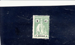 GUINEA PORTOGHESE  1914-21 - Yvert  145* (senza Gomma) - Africa Portoghese