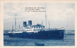 CPA - PAQUEBOT - S/S Sidi BEL ABES - Cie Des Transports Maritime - Steamers