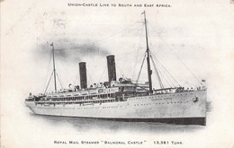 CPA - PAQUEBOT - ROYAL MAIL STEAMER - BALMORAL CASTLE - Union Castle Line To South And East Africa - Passagiersschepen