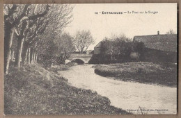 CPA 84 - ENTRAIGUES - Le Pont Sur La Sorgue - TB PLAN Cours D'eau CENTRE VILLAGE - Entraigue Sur Sorgue