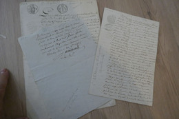 Montpellier Ursulines X3 Documents D'époque Reçu Testament Acte Avec 26 Noms De Sœurs - Historical Documents