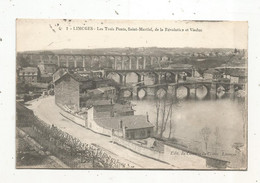 Cp, 87 , LIMOGES  , Les Trois Ponts , SAINT MARTIAL , De La REVOLUTION Et VIADUC , Voyagée 1915 ,F.M. - Autres & Non Classés