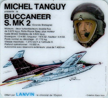Image Plastifiée Avec Pub Ch. Lanvin Michel Tanguy Baccaneer S. MK 2 - Avion Aviation Aviator Aviateur Aviatore Flieger - Other & Unclassified