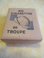 20 Cigarettes De TROUPE/ Paquet Ancien Intact/Régie Française Des Tabacs/Manufactures De Tabac/1940       CIG71 - Other & Unclassified