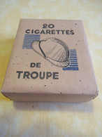 20 Cigarettes De TROUPE/ Paquet Ancien Intact/Régie Française Des Tabacs/Manufactures De Tabac/1940       CIG71 - Andere & Zonder Classificatie