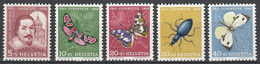 Suiisse  .   Y&T   .  581/585       .   **   .     Neuf Avec Gomme Et SANS Charnière   .   /   .   Postfrisch - Unused Stamps