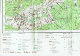 Institut Géographique Militaire Be - "VIELSALM-RECHT" - N° 56/1-2 - Edition: 1976 - Echelle 1/25.000 - Cartes Topographiques