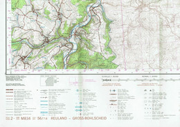 Institut Géographique Militaire Be - "REULAND-GROSS-BOHLSCHEID" - N° 56/7-8 - Edition: 1976 - Echelle 1/25.000 - Cartes Topographiques