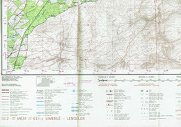 Institut Géographique Militaire Be - "LIMERLE-LENGELER" - N° 61/1-2 - Edition: 1974 - Echelle 1/25.000 - Cartes Topographiques