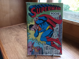 Superman Poche N°25  " Les Abracadabras De Mxyzptlk "  1979  Sagedition.(R11) - Superman
