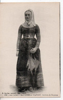 Carte Postale Ancienne Mazières En Gâtine - Costume De Paysanne - Mazieres En Gatine