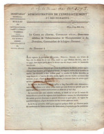 VP20.809 - Napoléon 1er - PARIS 1810 - Lettre De L'Admistration De L'Enregistrement / Timbres / Registres Des Octrois - Decreti & Leggi