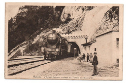 VALLORBE (VAUD) - L'ORIENT EXPRESS SORTANT DU TUNNEL DU MONT D'OR (ETAT)  - TRAIN / GARE - Orbe