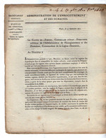 VP20.810 - Napoléon 1er - PARIS 1810 - Lettre De L'Admistration De L'Enregistrement / Timbres Des Registres Hypothèques - Decreti & Leggi