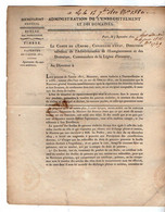 VP20.812 - Napoléon 1er - PARIS 1810 - Lettre De L'Admistration De L'Enregistrement / Timbre / Patentes De L'Année 1811 - Wetten & Decreten
