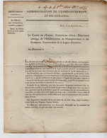 VP20.813 - Napoléon 1er - PARIS 1810 - Lettre De L'Admistration De L'Enregistrement / Droits De Patentes De L'An 9 ... - Decretos & Leyes