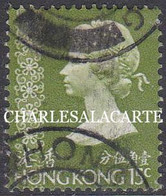 HONG KONG 1973  Q.E.II DEFINITIVE  15c. YELLOW-GREEN   S.G. 284  VERY FINE USED - Oblitérés