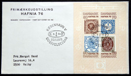 Denmark 1975 HAFNIA 76 Minr.607-10 Block 2 FDC ( Lot  Ks )MAGASIN COVER - Blocks & Sheetlets