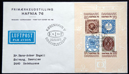 Denmark 1975 HAFNIA 76 Minr.607-10 Block 2 FDC ( Lot  Ks )MAGASIN COVER - Blokken & Velletjes