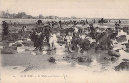 CPA - 76 - LE HAVRE - La Pêche Aux Crabes - LL - Animée - Dos Non Divisé - Hafen