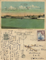 Bermuda, HAMILTON, Harbour From Paget, Steamers (1939) Postcard - Bermuda