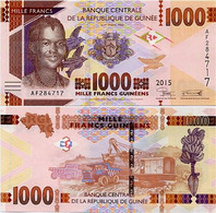 GUINEA      1000 Francs      P-48a      2015      UNC - Guinea