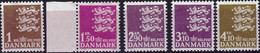 DENMARK 1946-1970 Arms 5 Values UMM - Nuevos