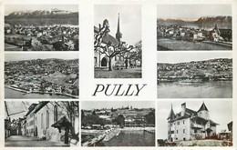 PULLY -  Carte Multi-vues. - Pully