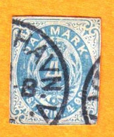 Danemark - 1902 - 4 Ores Gris Bleu - Non Dentelé - Support Cartonné - Ungebraucht