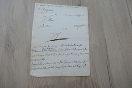 Pièce Signée D'ARGENCE 1730 Rapport  Désertion De Soldats Fort St Pierre Strasbourg - Documents