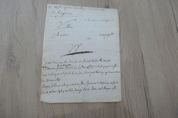 Pièce Signée D'ARGENCE 1730 Rapport  Désertion De Soldats Fort St Pierre Strasbourg - Documentos